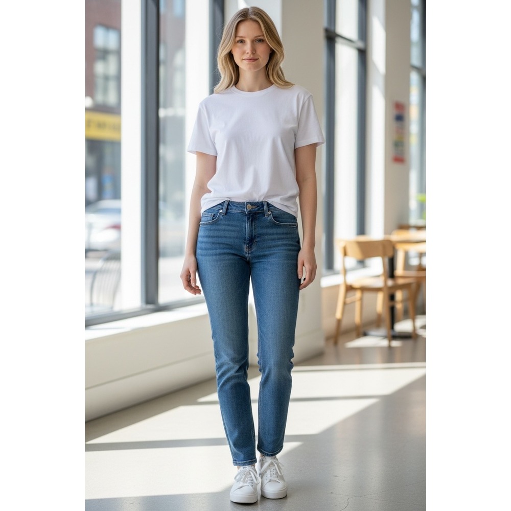 Eileen Fisher Blue Skinny Jeans